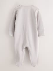 Baker by Ted Baker Neutral 3 Pack Sleepsuits - Image 5 of 10
