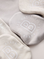 Baker by Ted Baker Neutral 3 Pack Sleepsuits - Image 8 of 10