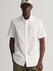 GANT Regular Fit Short Sleeve Oxford Shirt - Image 1 of 5