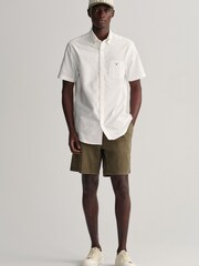 GANT Regular Fit Short Sleeve Oxford Shirt - Image 3 of 5