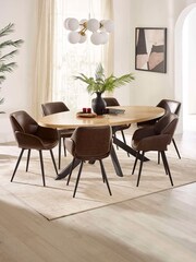 Julian Bowen Bondi Oval 4-6 Seater Dining Table - Εικόνα 9 του 10