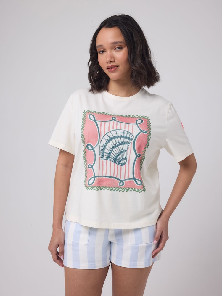 Футболка с принтом ракушек SCamp & Dude - Изображение 1 3