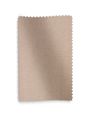 Tan Brown Herringbone Weave Lined Eyelet Curtains - Image 5 of 8