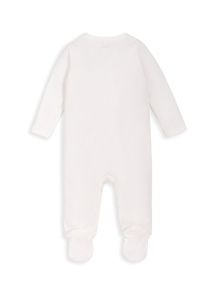 Mamas & Papas White Basics Zip All-In-One - Imagen 3 de 3