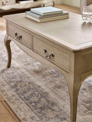 Julian Bowen Limed Oak Camille French Style 2 Drawer Coffee Table - Image 9 of 9