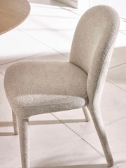 Julian Bowen Cream Marble Verona Round Dining Set with 4 Holly Chairs - Image 7 of 11