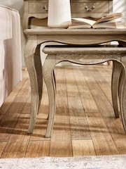 Julian Bowen Limed Oak Camille French Style Nest of 2 Tables - Image 7 of 8