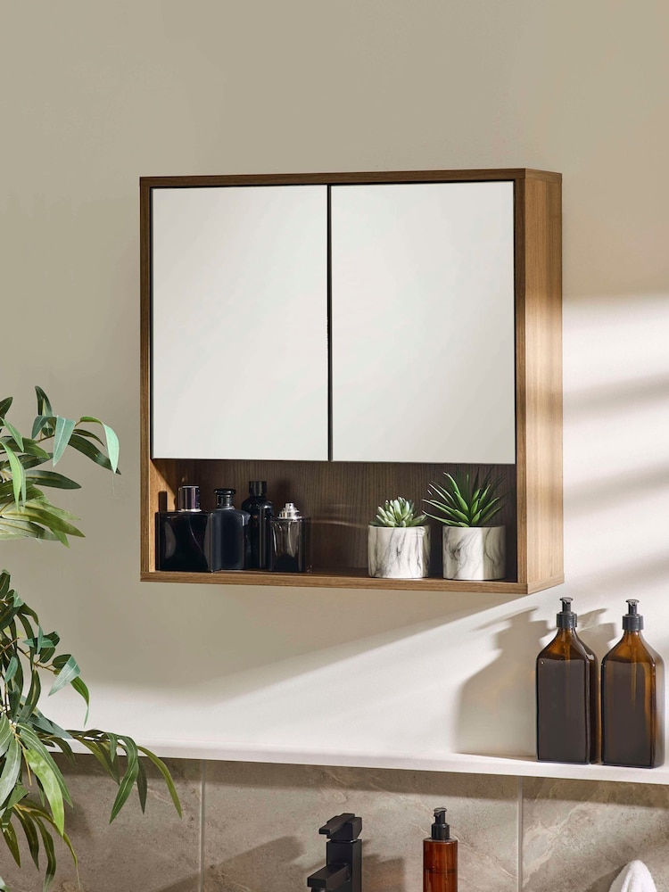Julian Bowen Hampshire Mirrored Bathroom Wall Cabinet - Εικόνα 1 του 10