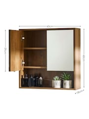 Julian Bowen Hampshire Mirrored Bathroom Wall Cabinet - Εικόνα 4 του 10