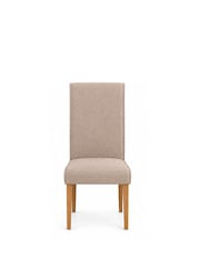 Julian Bowen Set of 2 Cream Valencia Upholstered Dining Chairs - Image 5 of 11