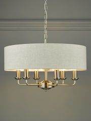 Laura Ashley Chrome Sorrento Large Ceiling Light - Image 1 of 6