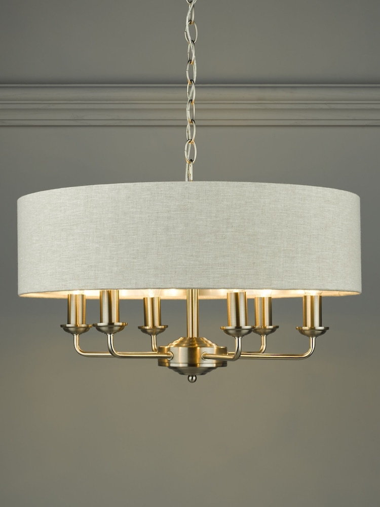 Laura Ashley Chrome Sorrento Large Ceiling Light - Image 1 of 6