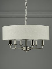 Laura Ashley Chrome Sorrento Large Ceiling Light - Image 2 of 6