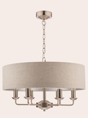 Laura Ashley Chrome Sorrento Large Ceiling Light - Image 4 of 6