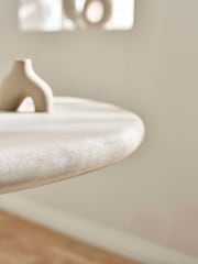 Julian Bowen Grey Stone Thyra 120cm Round Dining Table - Image 6 of 9