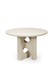 Julian Bowen Grey Stone Thyra 120cm Round Dining Table - Image 8 of 9