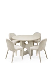 Julian Bowen Grey Stone Thyra 120cm Round Dining Table - Image 9 of 9
