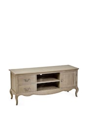 Julian Bowen Limed Oak Camille French Style TV Unit up to 62 Inch - Image 7 of 9