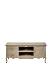 Julian Bowen Limed Oak Camille French Style TV Unit up to 62 Inch - Image 8 of 9