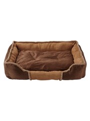 Bunty Brown Kensington Suede Dog Bed - Image 2 of 4