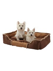 Bunty Brown Kensington Suede Dog Bed - Image 3 of 4