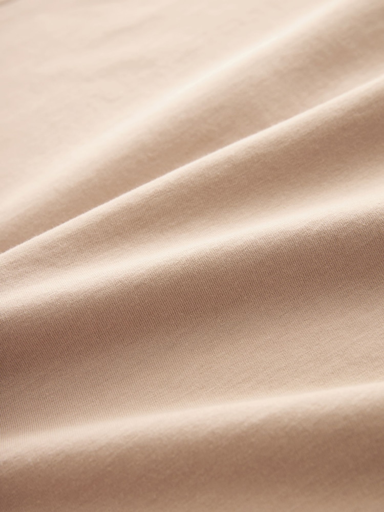 Blue/Brown/Neutral Cap Sleeve 100% Cotton T-Shirts 3 Pack - Image 6 of 6