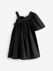Black One Shoulder Corsage Party Dress (3-16yrs) - Image 6 of 7