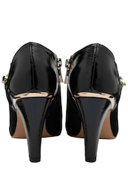 Lotus Black Zip-Up Shoe Boots - Image 3 of 4