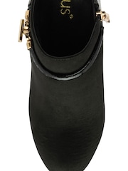 Lotus Black Zip-Up Shoe Boots - Image 4 of 4