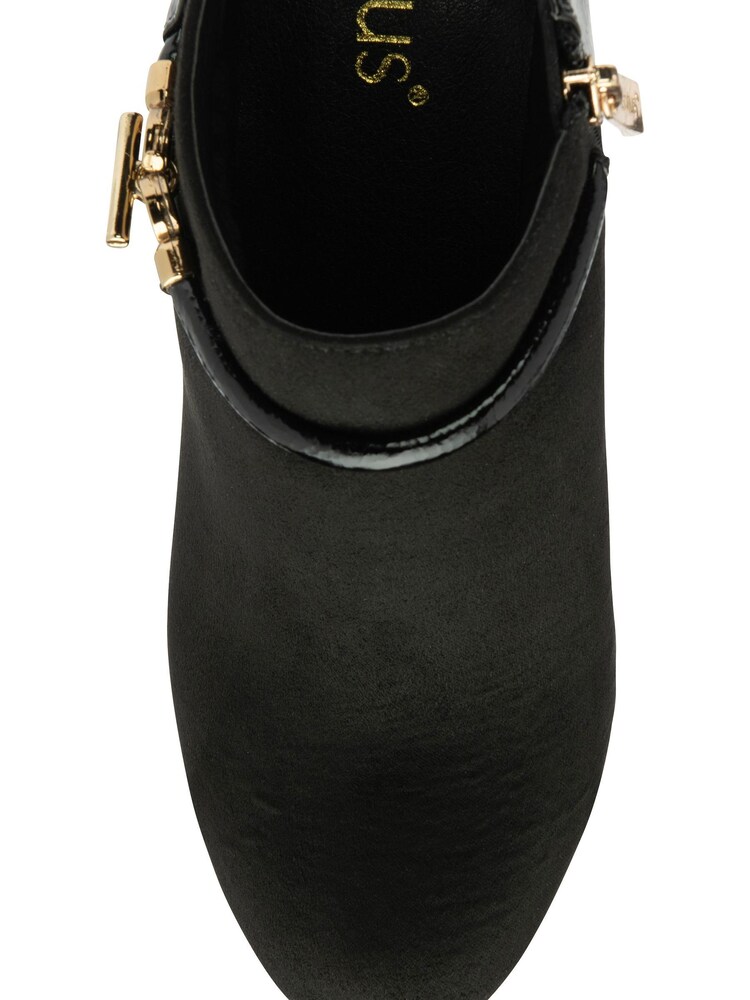 Lotus Black Zip-Up Shoe Boots - Image 4 of 4