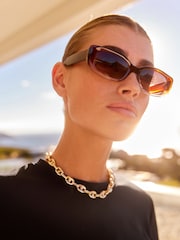 Maro - Ochelari de soare dreptunghiulară slim - Image 2 of 6