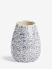 Blue Reactive Glaze Textured Vase - Image 4 of 5