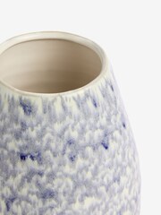 Blue Reactive Glaze Textured Vase - Image 5 of 5