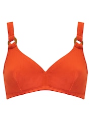 Pour Moi Orange Cali Recycled Hidden Underwired Bikini Top - Image 4 of 5