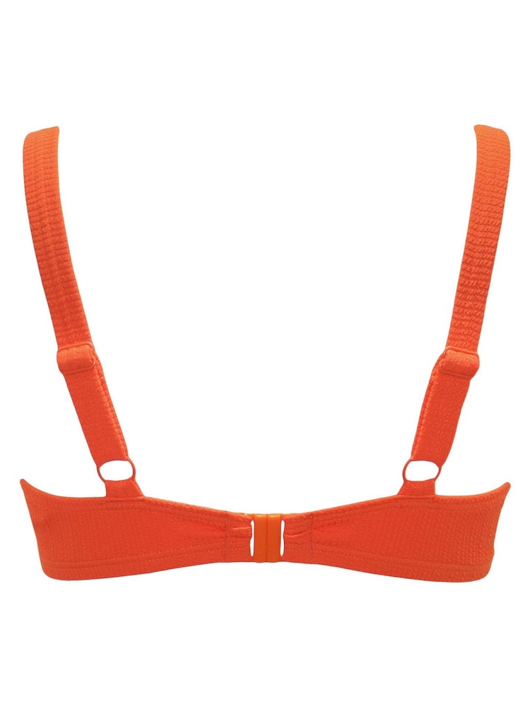 Pour Moi Orange Cali Recycled Hidden Underwired Bikini Top - Image 5 of 5