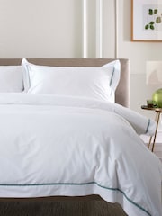 The Lyndon Company Green Hampstead Duvet Cover and Pillowcase Set - Image 3 of 5
