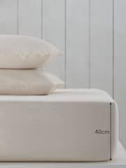 Cream Cotton Rich Extra Deep Fitted Sheet - Image 1 of 2