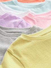 Multi Pastel Plains T-Shirts 7 Pack (3-16yrs) - Image 11 of 11
