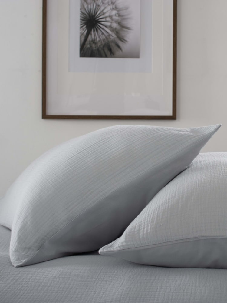 The Lyndon Company Grey St. Quentin Duvet Cover and Pillowcase Set - Image 2 of 2 The Lyndon Company Grey St. Quentin Duvet Cover and Pillowcase Set - Image 2 of 2