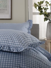 The Lyndon Company Blue Gingham Duvet Cover and Pillowcase Set - Image 4 of 4