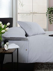 The Lyndon Company Grey Gingham Duvet Cover and Pillowcase Set - Image 2 of 5
