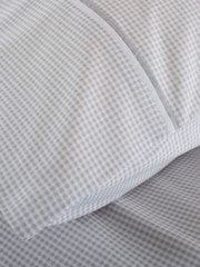 The Lyndon Company Grey Gingham Duvet Cover and Pillowcase Set - Image 3 of 5