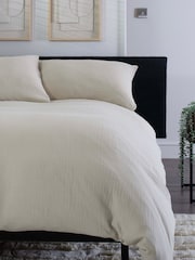 The Lyndon Company Natural St. Quentin Duvet Cover and Pillowcase Set - Image 1 of 5