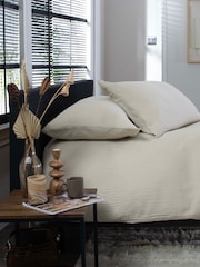 The Lyndon Company Natural St. Quentin Duvet Cover and Pillowcase Set - Image 3 of 5