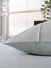 The Lyndon Company Green Gingham Duvet Cover and Pillowcase Set - Image 2 of 3
