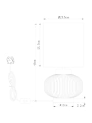 Clear Lexington Table Lamp - Image 5 of 5