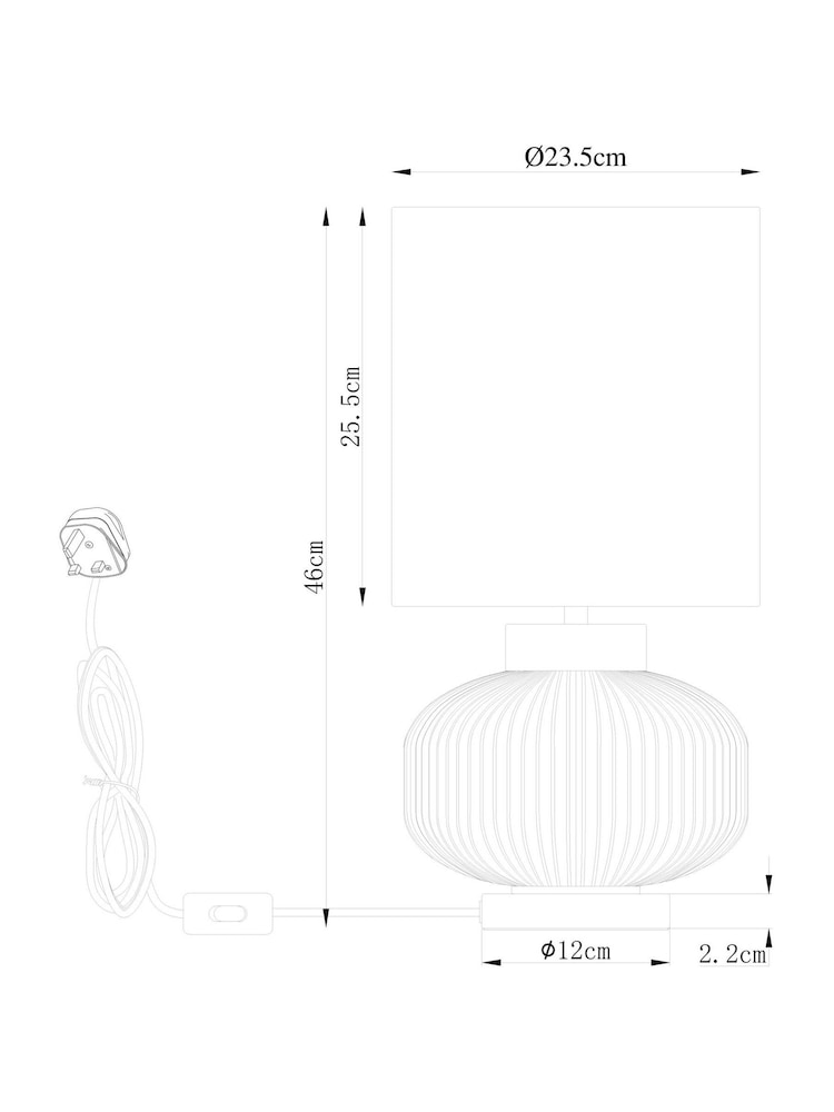 Clear Lexington Table Lamp - Image 5 of 5