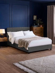 Julian Bowen Dark Grey Aylen Upholstered Bed - Image 1 of 12