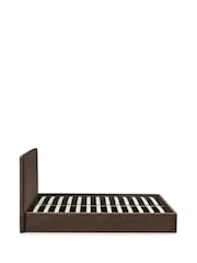 Julian Bowen Chocolate Brown Aylen Upholstered Ottoman Storage Bed Frame - Image 12 of 12