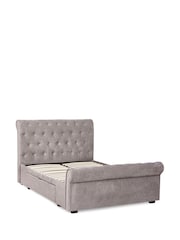 Julian Bowen Grey Ravello 2 Drawer Chenille Upholstered Bed - Image 4 of 14